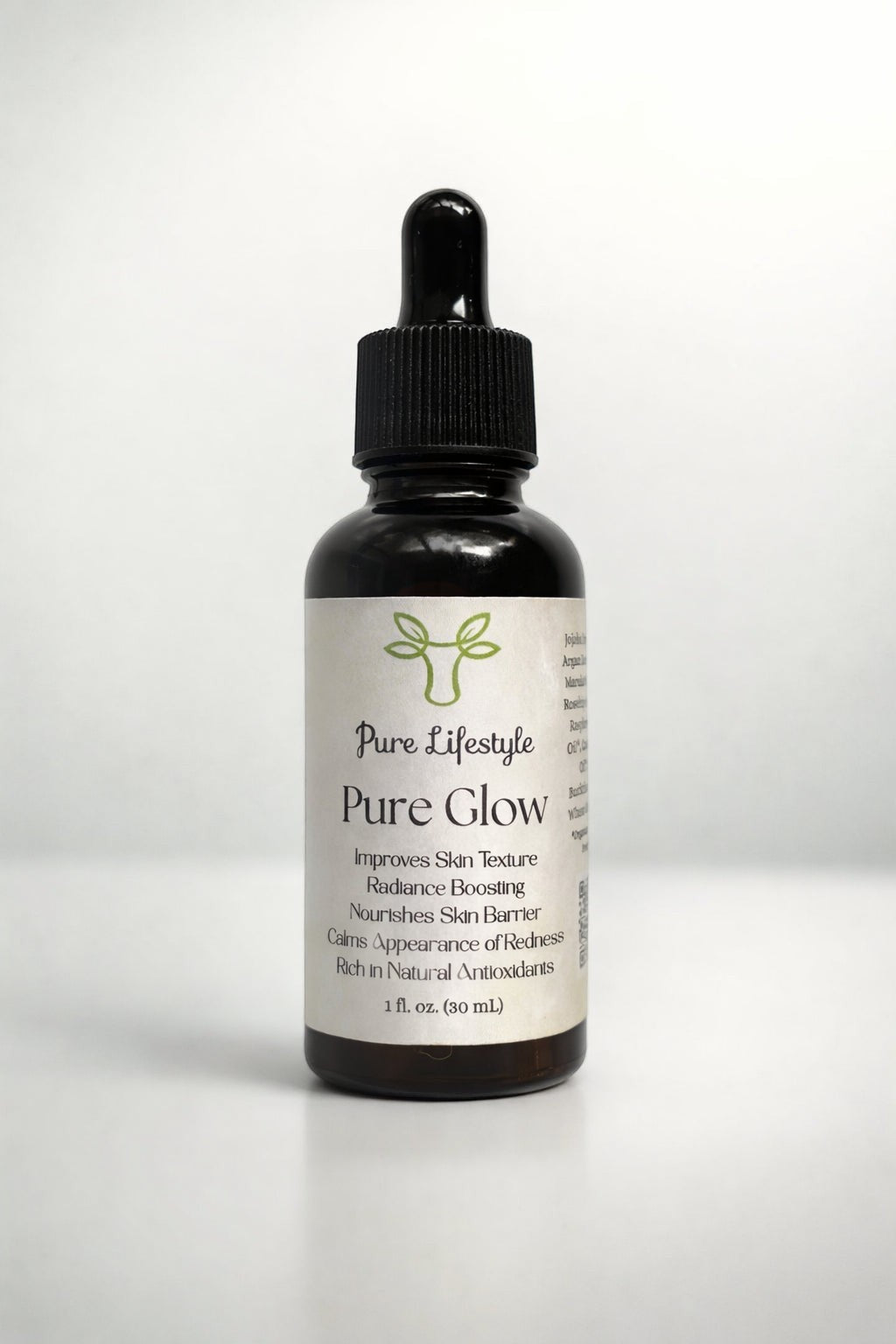 Pure Glow Face Serum and grass-fed whipped tallow for aging, mature skin by Pure Lifestyle