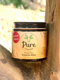 Jar of Autumn Glow Whipped Tallow, a fall seasonal grass-fed tallow skincare blend by Pure Lifestyle