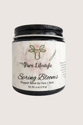 Jar of Spring Blooms Whipped Tallow, a floral limited-edition grass-fed tallow cream