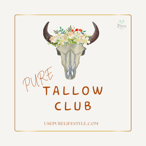 Pure Tallow Club flowers sticker from Pure Lifestyle